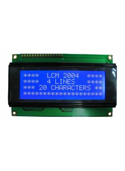 4x20 LCD Ekran, Mavi Üzerine Beyaz - TC2004A-01XA0