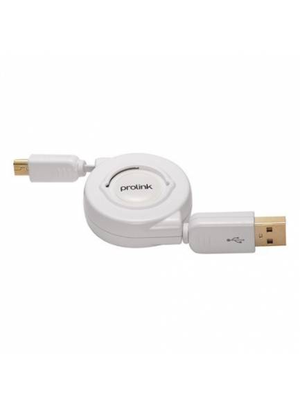 Prolink PMM368R-0100 USB-A - USB-B Mini 5pin Makaralı KABLO, 1 m