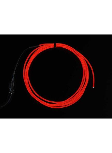 Yüksek Güçlü Uzun Ömürlü EL Wire - Kırmızı, 2.5 m - AF403